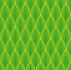 seamless pattern with shape leaf