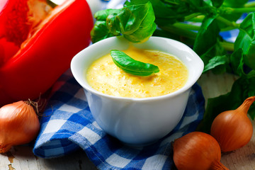 Pepper Sauce for Pasta.selective focus