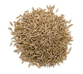 Top view of cumin seeds