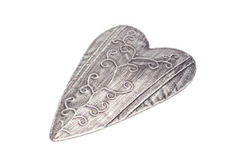 Iron heart with a pattern