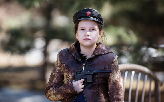 Child in Soviet form