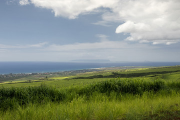 Fototapeta na wymiar Waimea and Niihau Island on Kauai's Southern coast, Hawaii
