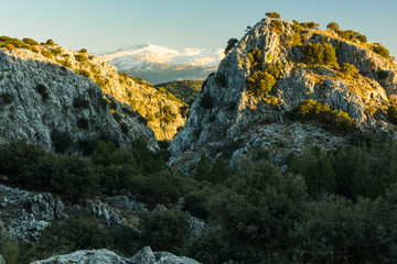 Vista over Sierra Nevada National Park, Spain
