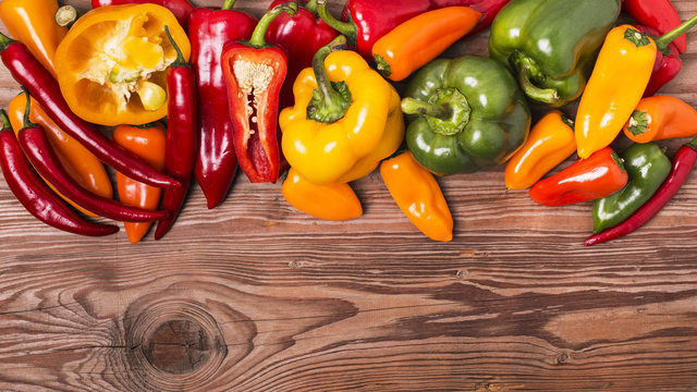 peperoni freschi  multicolore