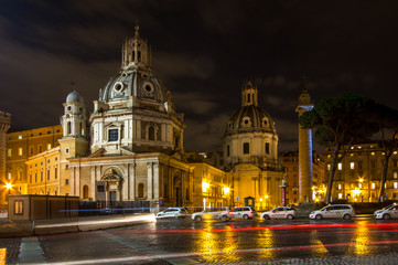 Santa Maria di Loreto and Most Holy Name of Mary in Rome, Italy
