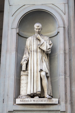 Statue of Niccolo Machiavelli, Florence, Italy