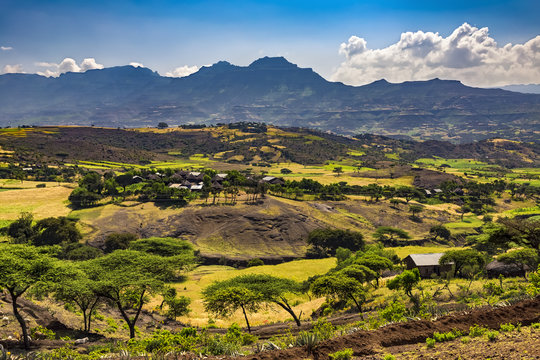 Lasta Berge bei Lalibela Äthiopien