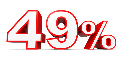 Forty nine percent off. Discount 49 %.