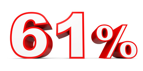 Sixty one percent off. Discount 61 %.