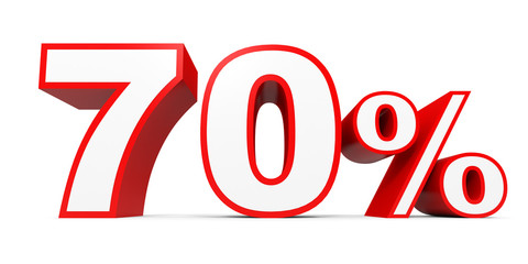Seventy percent off. Discount 70 %.