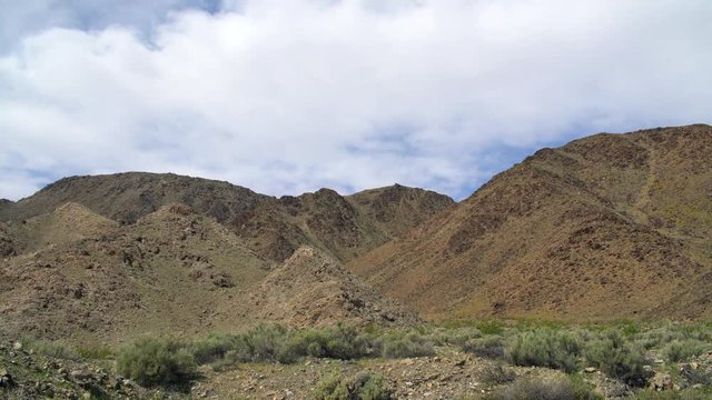 Zoom out of Scenic Mojave Landscape - Daytime