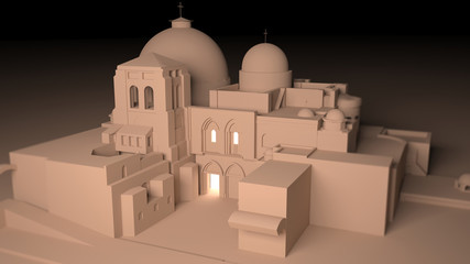 Tomba di Cristo, Santo Sepolcro, ristrutturazione, chiesa Gerusalemme, quartiere cristiano. Israele