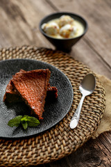 fondant au chocolat et île flottante