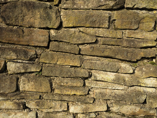 old stone wall close-up