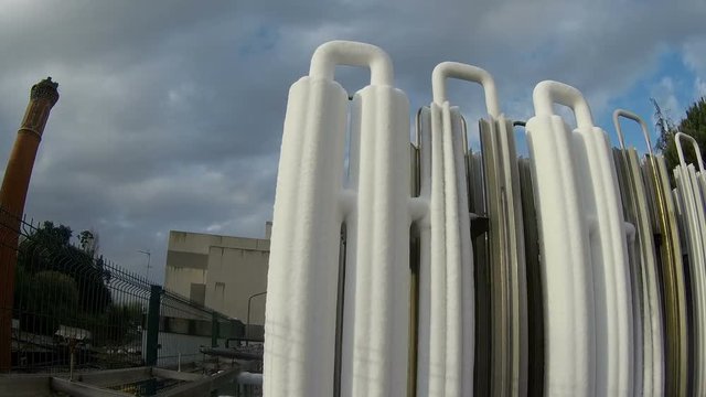 Evaporation of medical oxygen in the hospital