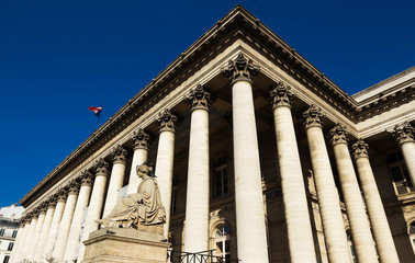 Naklejka premium The Bourse of Paris, France.