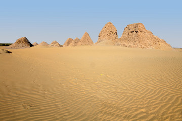 Nuri - pyramids of royal family of Kush in Sudan   © robnaw