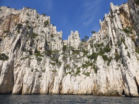 Calanques de Marseille, falaises du Devenson (France)
