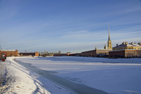 winter landscape of peterburg