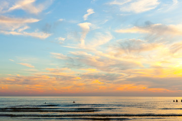 Abenddämmerung am Meer