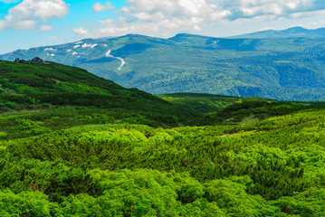 【北海道】大雪山 旭岳 ５合目付近から化雲岳、忠別岳方面を望む