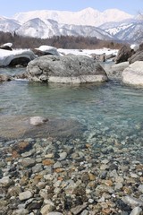 白馬/雪に包まれる美しい白馬の風景