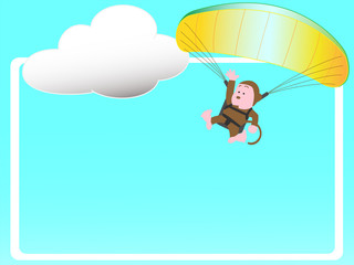 パラグライダーのタイトルフレーム