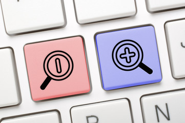 Zoom in and out key on keyboard