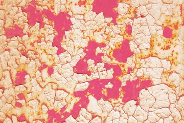 Red grunge rust and cracks