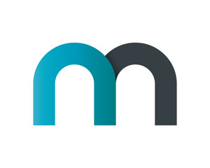 Initial Letter NN Rounded Lowercase Logo