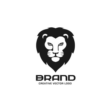 Lion head logo vector, lion king head sign concept . Lions head logo. lion face graphic illustration. Design element.