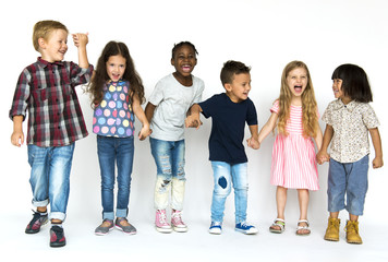 Fototapeta premium Happiness group of cute and adorable children