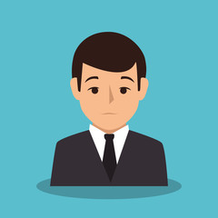 businessman character avatar icon