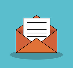 envelope mail isolated icon