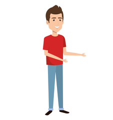 Fototapeta premium young man avatar character