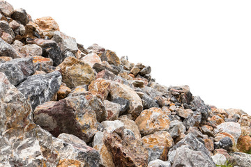 Isolate part of granite pile.