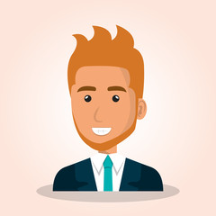 businessman avatar character icon
