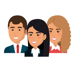 businesspeople avatars characters icon