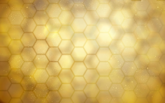 Golden Beehive Background