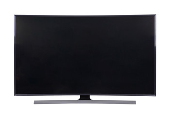 big led tv isolated on white background
