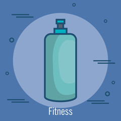 gym bottle isolated icon vector illustration design