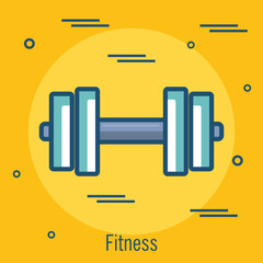weight lifting lifestyle icon vector illustration design