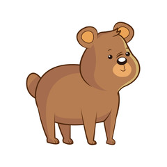 Naklejka na ściany i meble cute bear wildlife image vector illustration eps 10