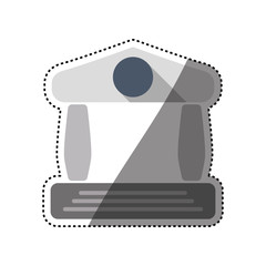 Bank building symbol icon vector illustration graphic design