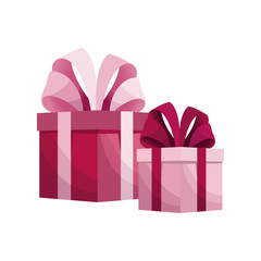 pink gift boxes mothers day vector illustration eps 10