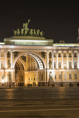 Chariot of Glory on the Triumphal Archof General Staff Palace Square