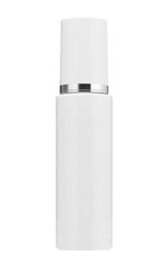 beauty cream or lotion bottle isolated on white background