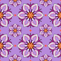Fototapeta na wymiar Summer theme seamless pattern, abstract floral background, wallpaper, spring and summer theme for your design. Doodle style. Place the pattern on your canvas and multiply.