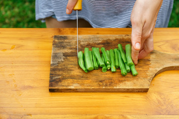 vegetables cooking class. culinary workshop. salad