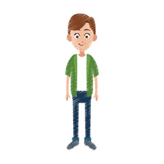 Fototapeta premium happy boy kid or child icon image vector illustration design 